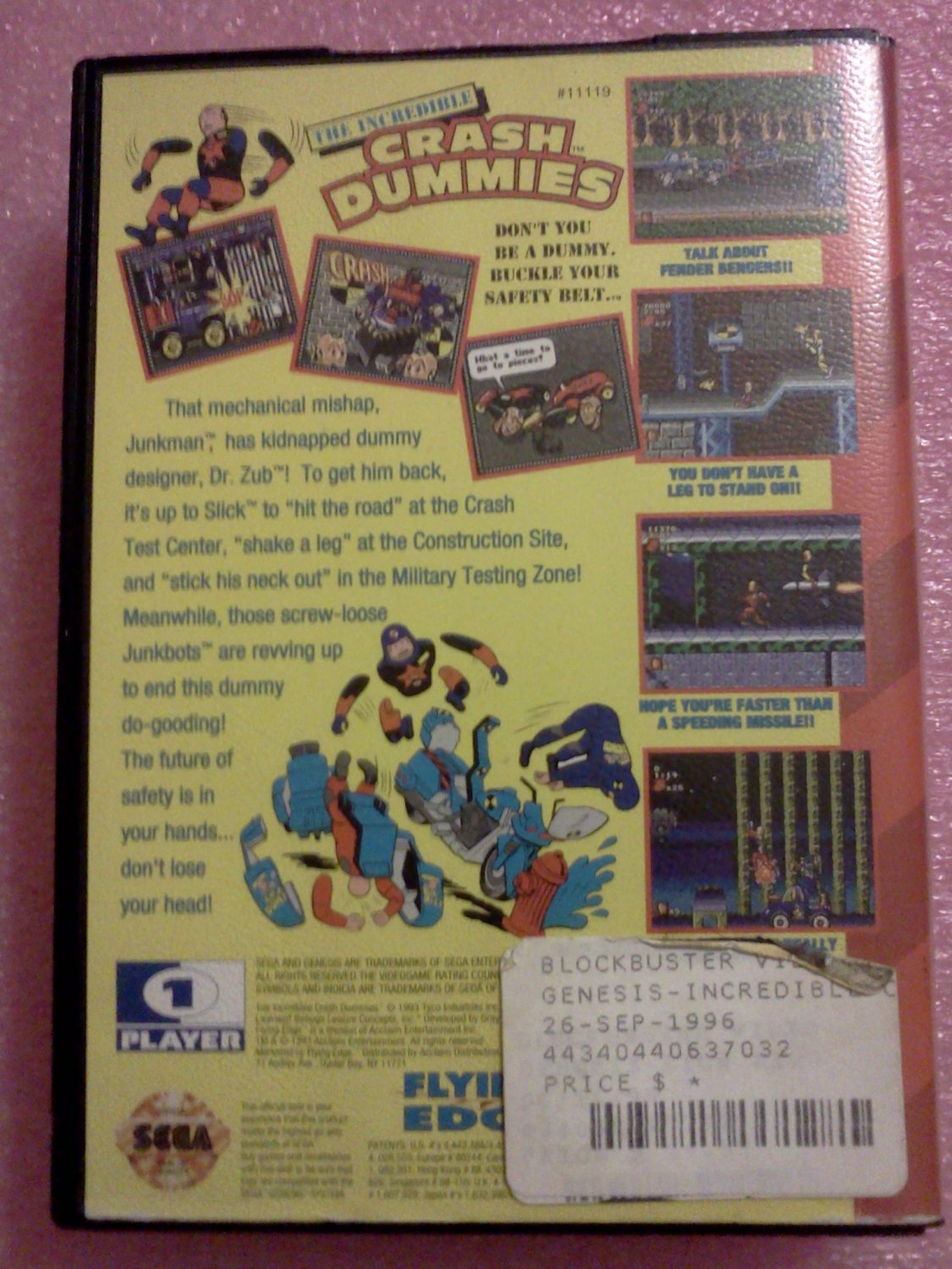 Incredible Crash Dummies (Sega Genesis, 1993)