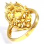 14 kt gold ring with opals