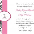Personalized Damask Wedding Invitations & RSVP - Elegant Wedding Invitations