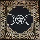 TRIPLE MOON PENTAGRAM ALTAR CLOTH