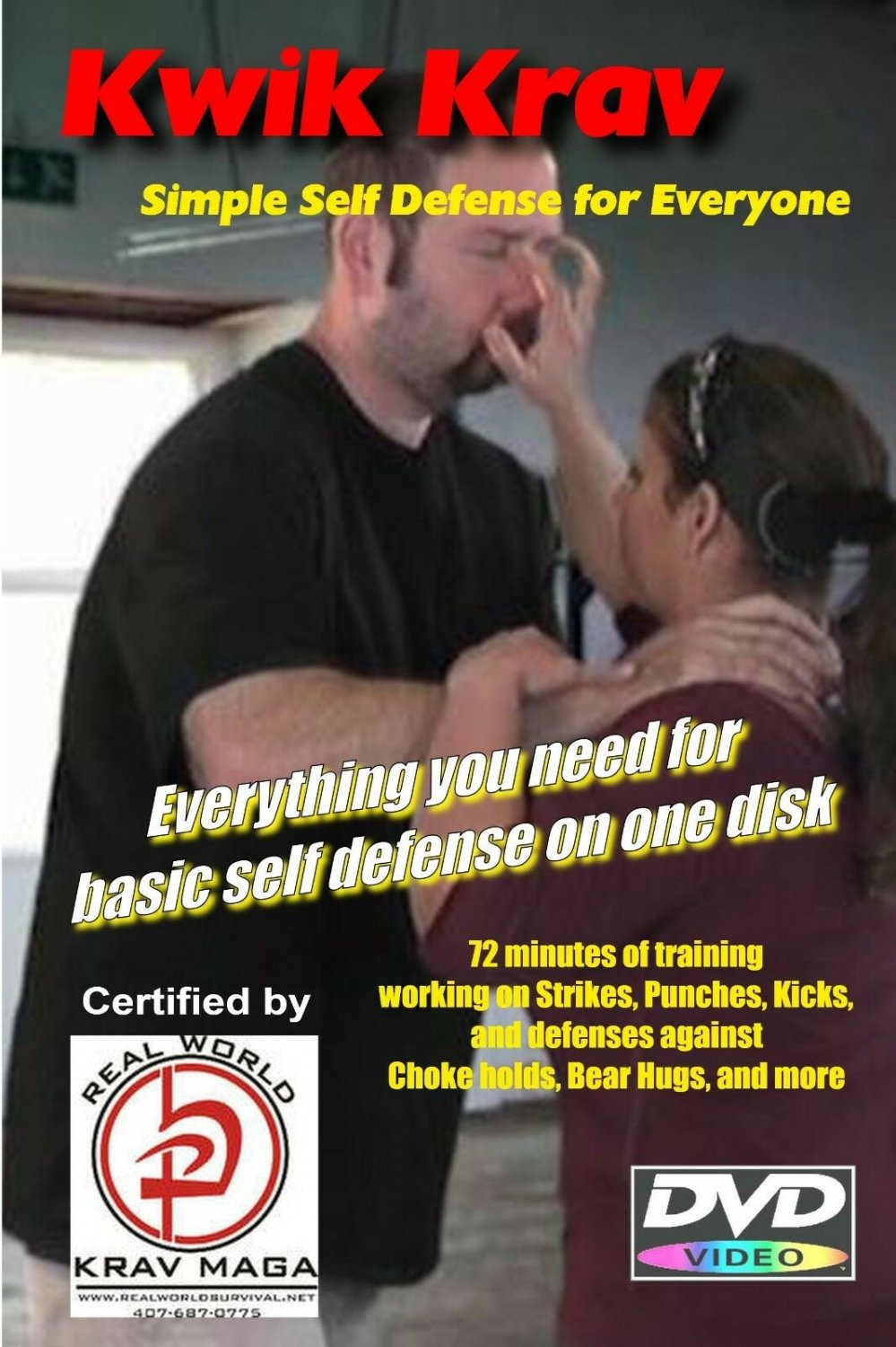 "SIMPLE SELF-DEFENSE" All that is needed on one disk, Krav Maga Training DVD.