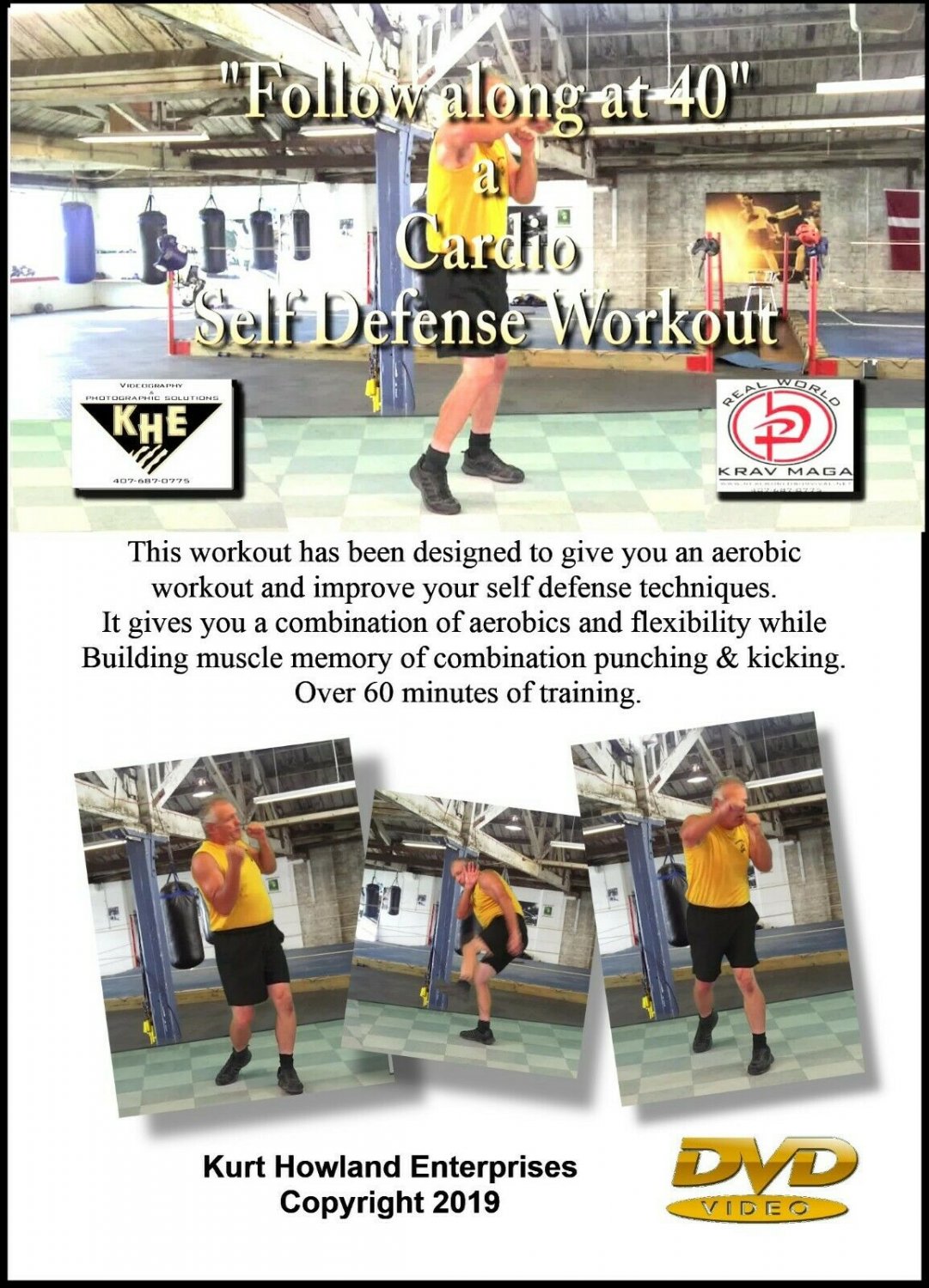 "CARDIO SELF DEFENSE WORKOUT", Learn Punch & Kick Combos good for MMA & Boxing