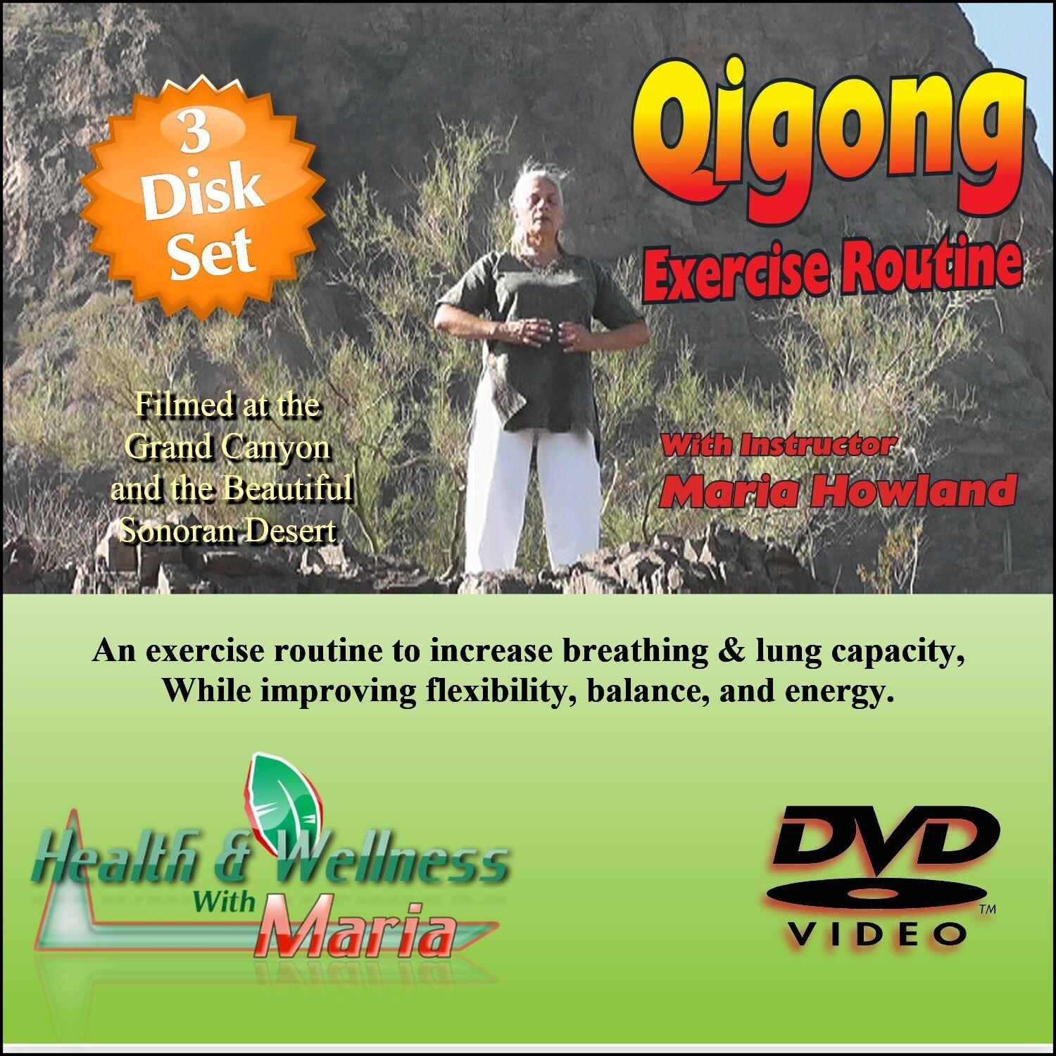 "COMPLETE QI-GONG" 3 DVD Set, Breathing, Flexibility, Exercise routine