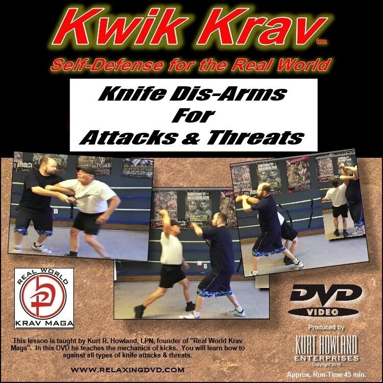 "KNIFE DISARMS AGAINST ATTACKS & THREATS", Krav Maga for self protection vid