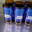 Bud Light Six pack Upcycled Bottel Glass and  Twin Shot Glasses