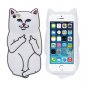 Cute 3D Middle Finger Cat Soft Silicone Case Cover For iPhone 6splus 6 plus 5.5&acirc;��&acirc;��inch