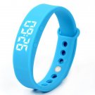 (Blue) W5 Pedometer Sleep Monitor Temperature Bracelet Smart Watch