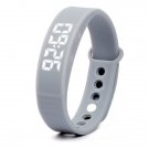 (Gray) W5 Pedometer Sleep Monitor Temperature Bracelet Smart Watch