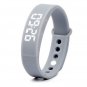 (Gray) W5 Pedometer Sleep Monitor Temperature Bracelet Smart Watch