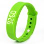 (Green) W5 Pedometer Sleep Monitor Temperature Bracelet Smart Watch
