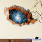 PAG STICKER 3D Wall Decals Halloween Wall Hole Sticker Home Party Wall Decor Gift