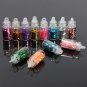 12X Mini Bottle Glitter Nail Art Powder Tips Decoration Set