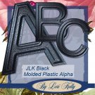 Black Molded Plastic Alpha - ON SALE!