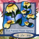 JLK Blue Framed Flower Alpha's - ON SALE!