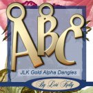 JLK Gold Alpha Dangles - ON SALE!