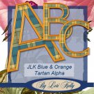 JLK Blue & Orang Tartan Alpha - ON SALE!