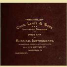 Illustrated catalogue and price list of surgical instruments Charles Lentz & Son