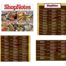 SHOPNOTES MAGAZINE COMPLETE SET 138 ISSUES WOODWORKING DIY PLAN TIPS INTERAVTIVE