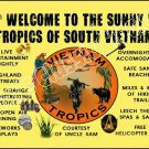 VERY RARE "WELCOME TO THE SUNNY TROPICS" OF SOUTH VIETNAM FULL-COLOR POSTER