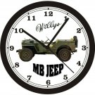 1943 WILLYS MB JEEP WALL CLOCK-FREE USA SHIP