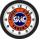 GMC Gasoline-Diesel Trucks Sign Wall Clock-Free US Ship