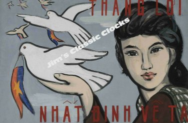 North Vietnamese Propoganda War Dove Poster-Free US Ship!