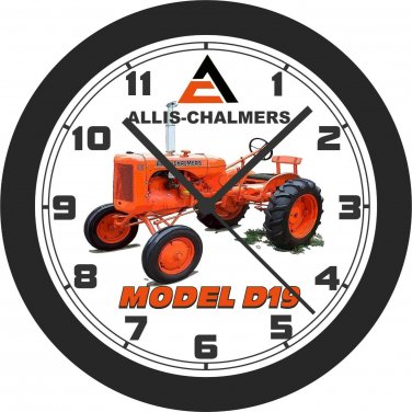 Allis Chalmers Model D19 Tractor Wall Clock-Free US Ship