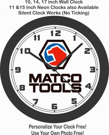 MATCO TOOLS WALL CLOCK-FREE USA SHIP!-Craftsman, Snap-On, Milwaukee