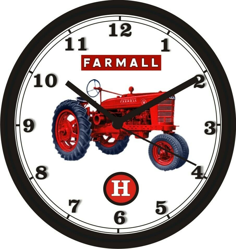 Farmall H Tractor Wall Clock New Free Usa Ship