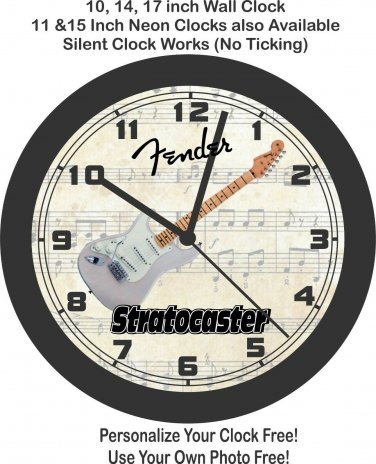 Fender American Original 50's Stratocaster Left Hand Guitar Wall Clock-Gibson