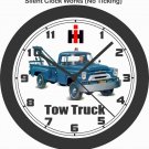 INTERNATIONAL TOW TRUCK WALL CLOCK-ADD BUSINESS NAME FREE!