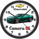 CHEVROLET CAMARO SS GREEN FLASH EDITION WALL CLOCK-FREE USA SHIP