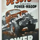 DeSoto 4-Wheel Drive Power Wagon Manufacturer Advertisement Poster-Free US Ship