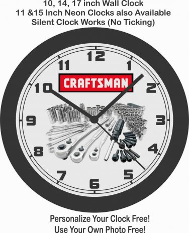 CRAFTSMAN TOOLS WALL CLOCK-FREE US SHIP, MAC, SNAP-ON-Choose 1 of 3