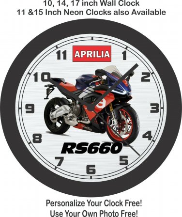 2020 Aprilia RS660 Motorcycle Wall Clock-Free US Ship