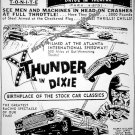 Flamingo Drive-In Theatre Thunder In Dixie Stock Car Racing Poster-Free US Ship!