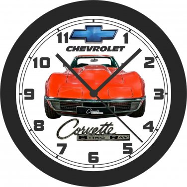 1969 Chevrolet Sting Ray Corvette Wall Clock-Free US Ship