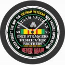 Never Forget Vietnam Veteran Wall Clock-Free USA Ship!