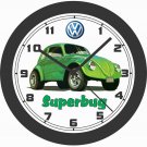 VOLKSWAGEN BEETLE SUPERBUG WALL CLOCK-FREE USA SHIP