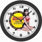 MOPAR PARTS & ACCESSORIES PINUP GIRL ALL CLOCK-FREE USA SHIP-DODGE, PLYMOUTH
