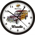 1942 MERCURY WOODIE WALL CLOCK-FREE USA SHIP