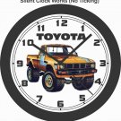 VINTAGE TOYOTA 4x4 PICKUP TRUCK WALL CLOCK-FORD, CHEVY, NISSAN, DODGE, GMC