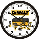 DeWALT POWER TOOLS WALL CLOCK-FREE USA SHIP!