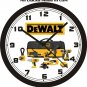 DeWALT POWER TOOLS WALL CLOCK-FREE USA SHIP!