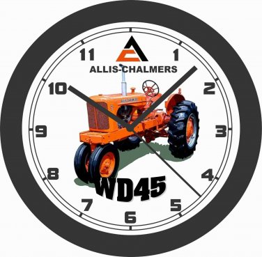 ALLIS CHALMERS WD45 DIESEL TRACTOR WALL CLOCK-FREE USA SHIP!