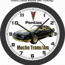 PONTIAC FIREBIRD MACHO TRANS AM WALL CLOCK-FREE USA SHIP!