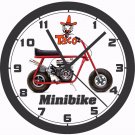TACO  MINI-BIKE WALL CLOCK-Choose 1 of 5 Colors & Free USA Ship
