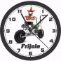 TACO  MINI-BIKE WALL CLOCK-Choose 1 of 5 Colors & Free USA Ship