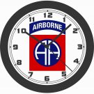 82nd AIRBORNE MILITARY EMBLEM WALL CLOCK-ARMY, MARINES, NAVY