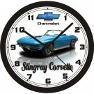 1967 CHEVROLET STINGRAY CORVETTE WALL CLOCK-FREE USA SHIP!